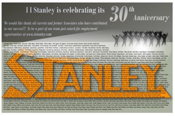I I Stanley 30th Anniversary